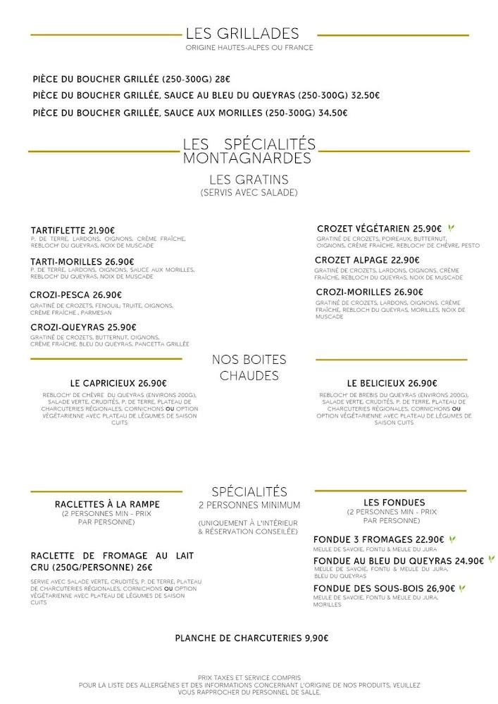 Le Montagn’Art - Menu Image 4